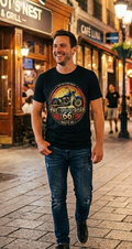 Polo Estilo Rock Clásico Vintage - Modelo Route 66 Retro